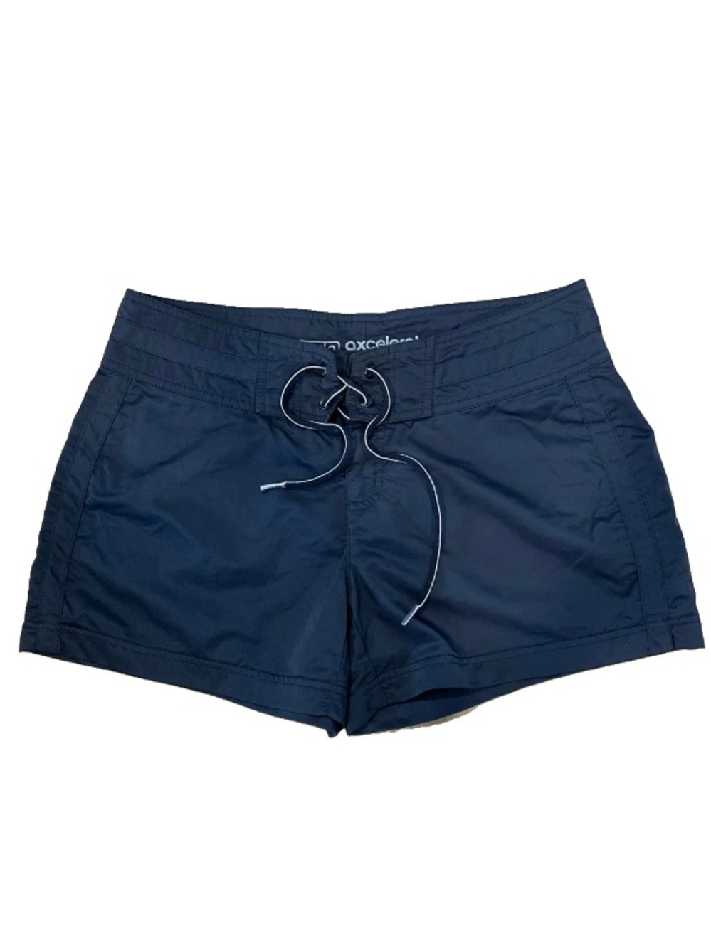 Women’s Speedo Quick Dry Size 6 Board Shorts Black Swimming Cover Up Lace Tie Up